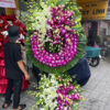 Colorful floral arrangement on display.