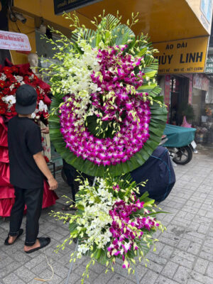Colorful floral arrangement on display.