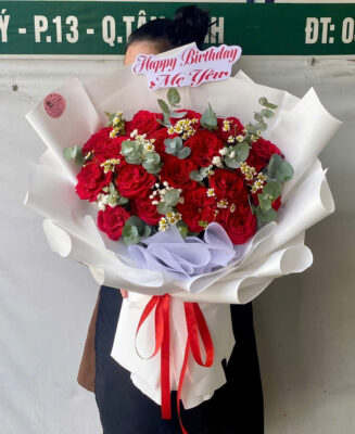 Bó hoa chúc mừng