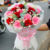 Bó hoa hồng đỏ hồng phấn 20/10 – Hòa Nhịp Yêu Thương TK2010-22
